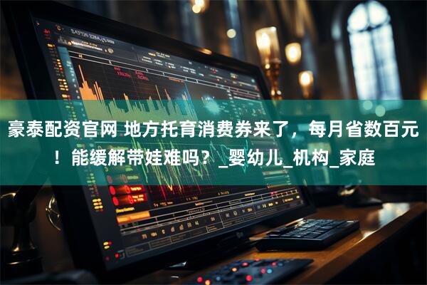 豪泰配资官网 地方托育消费券来了,每月省数百元!能缓解带娃难吗?_婴幼儿_机构_家庭